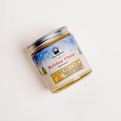 Holiday Cheer Candle (4 oz Coconut wax with 24HR Burn Time)
