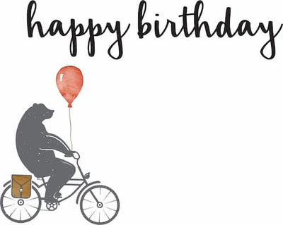 Happy Birthday Notecard