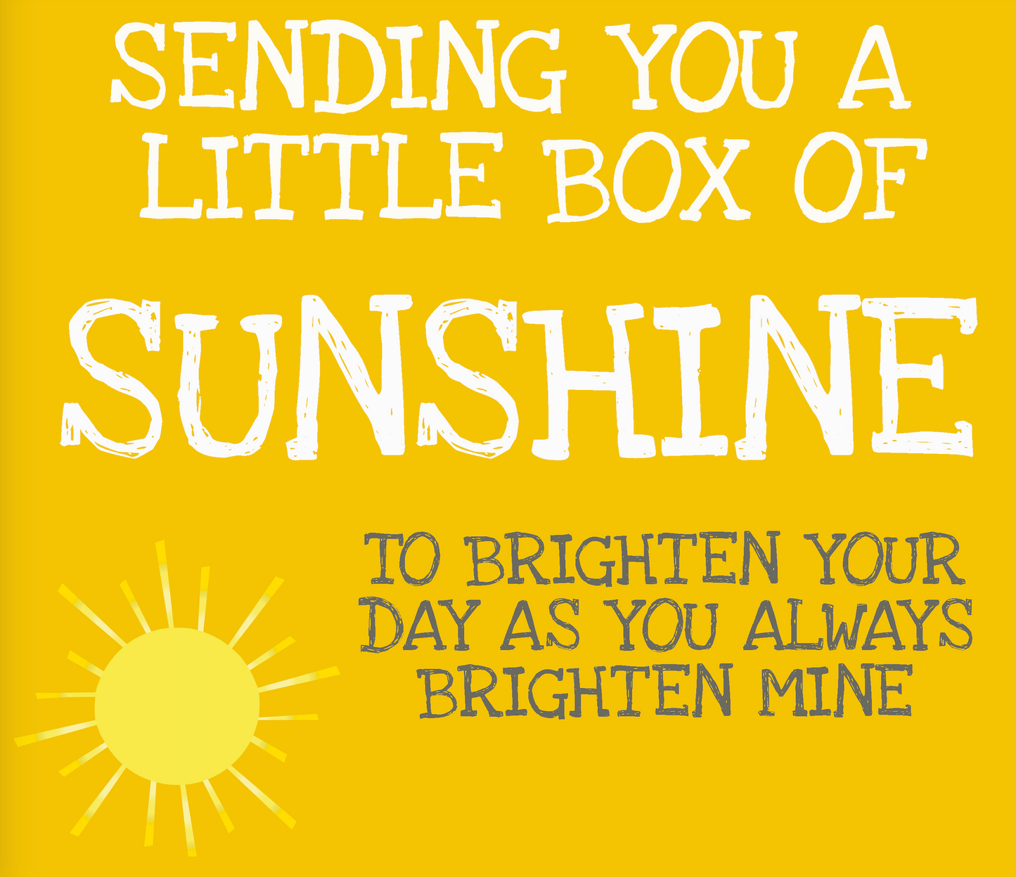 Sunshine Candy Box