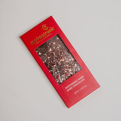 Moonstruck Peppermint Bark Dark Chocolate Bar