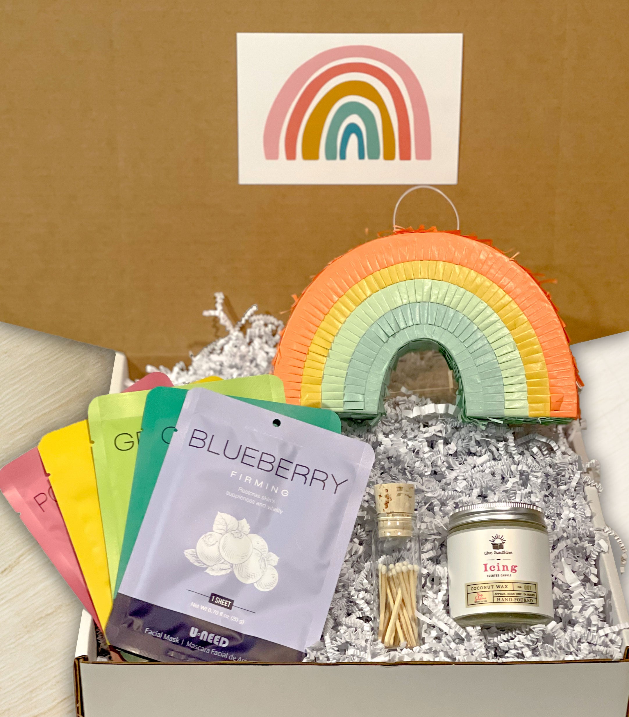Bright Rainbow Birthday Box
