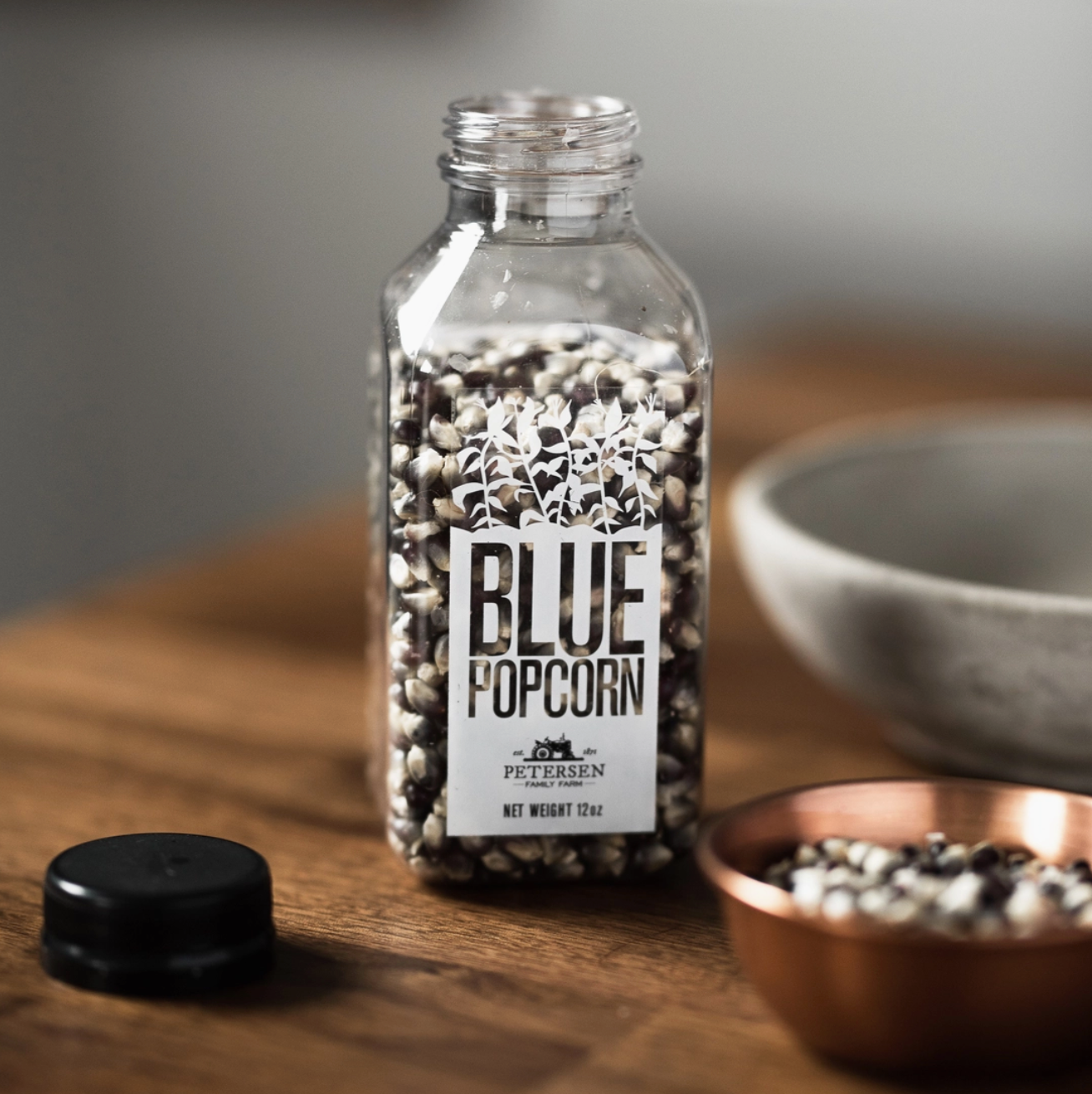 Farm Fresh Blue Bottled Popcorn* (2 week lead time)