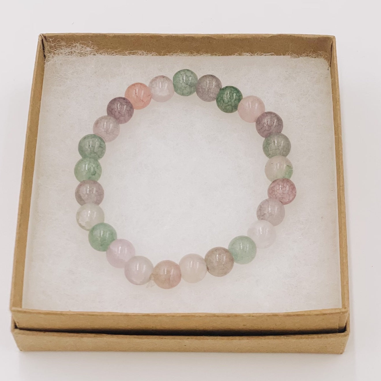 Beaded Glass Bracelet (Random Colors)