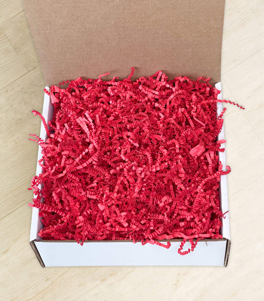 Custom Gift with Red Crinkle Paper Base