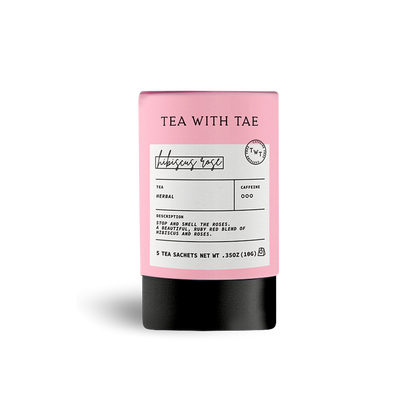 Hibiscus Rose Herbal Mini Tube (5 Tea Bags)