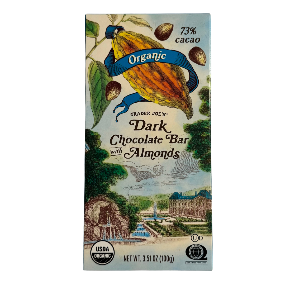 Trader Joes Organic Dark Chocolate &amp; Almonds Bar