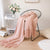 Pink Rhombus Diamond Knit 50x60 Inch Throw Blanket