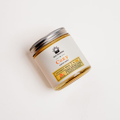 Candle (Cozy) 4 oz Coconut wax with 24HR Burn Time