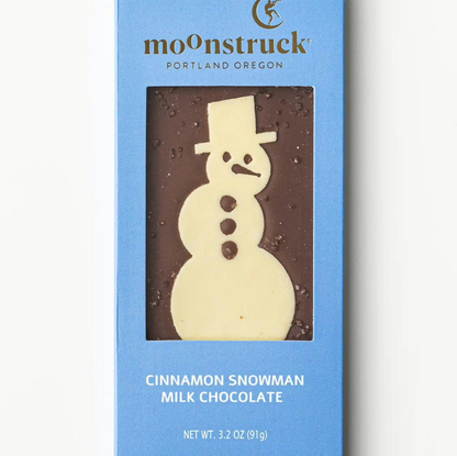 Cinnamon Snowman Milk Chocolate Bar