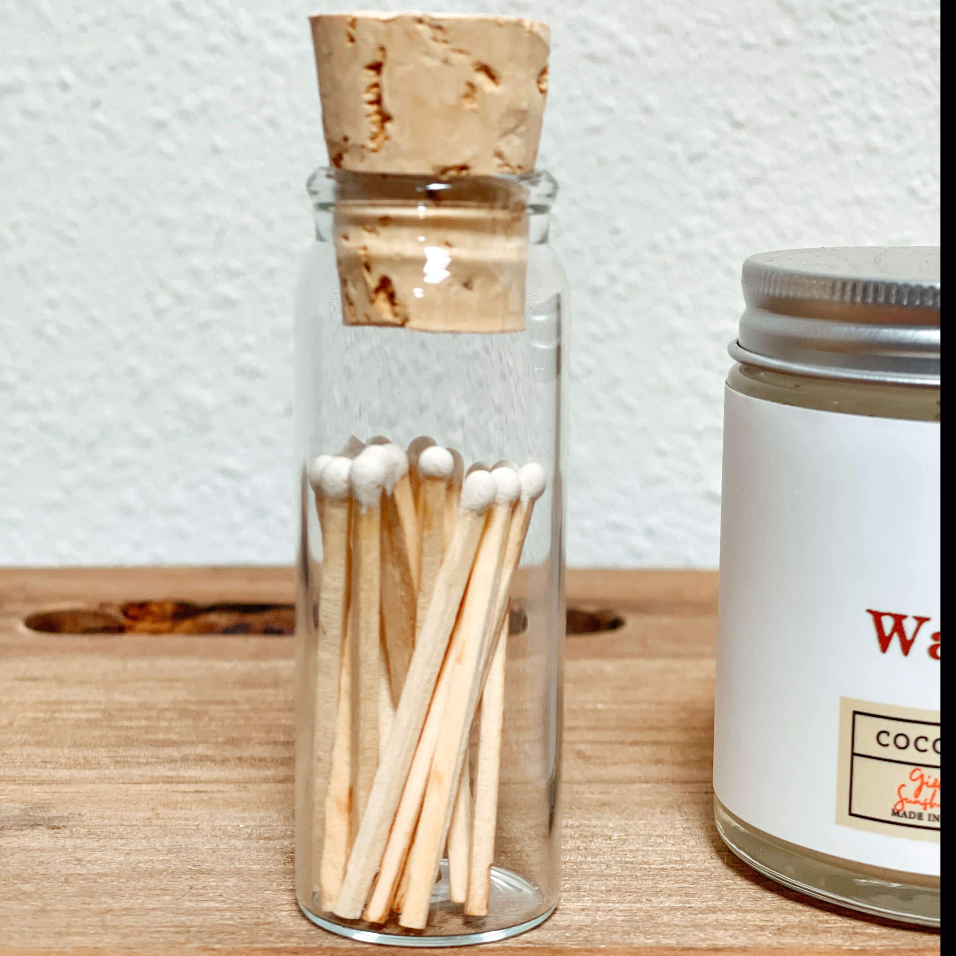Matches in Glass Jar